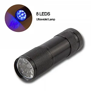 Мини УФ светодиодный портативный фонарик POCKETMAN 395 нм - водонепроницаемый детектор мочи домашних животных, фальшивых денег и пятен для ковров, одежды, ювелирных изделий synthetic.ua - Фото 1