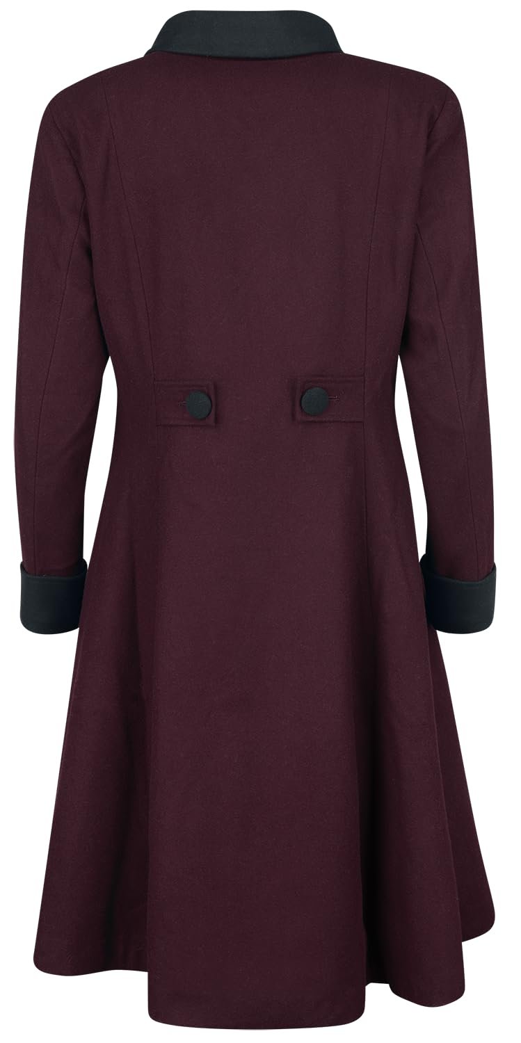 Пальто Gothicana by EMP Темно-червоний з відкритою внутрішньою кишенею, фото №2