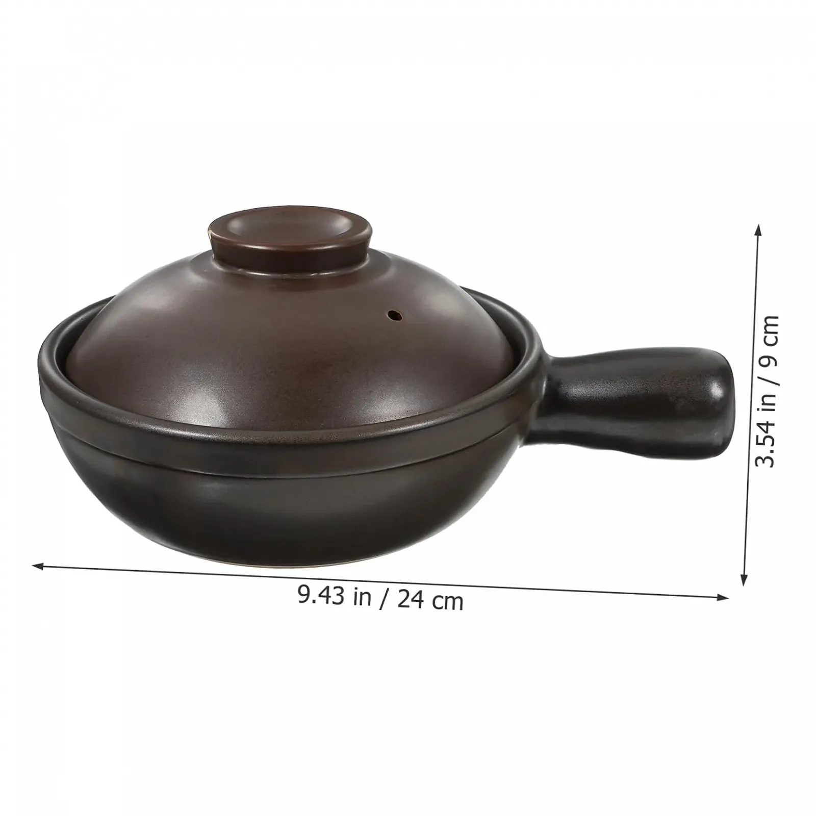 Кастрюля керамическая SOIMISS Porcelain Casserole для супа и риса с крышкой, фото №2