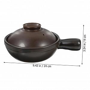 Кастрюля керамическая SOIMISS Porcelain Casserole для супа и риса с крышкой synthetic.ua - Фото 1