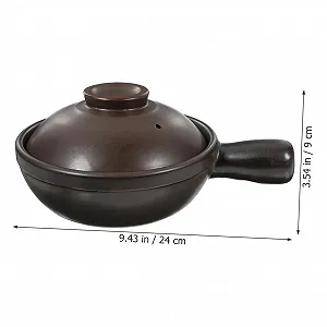Кастрюля керамическая SOIMISS Porcelain Casserole для супа и риса с крышкой synthetic.ua - Фото 1