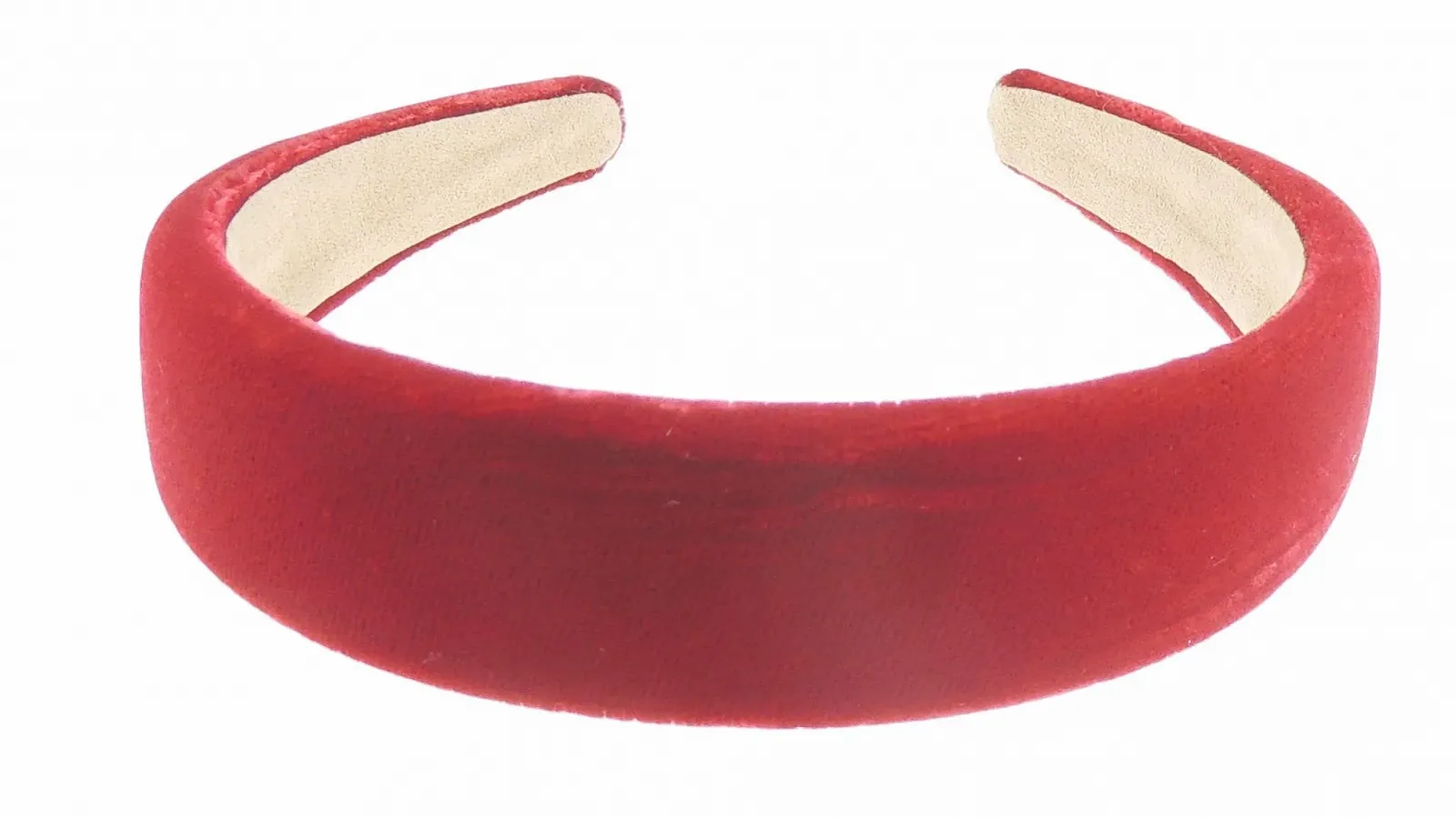 Обруч Оксамитовий Glamour Girlz 3 см Темно-червоний, фото №1