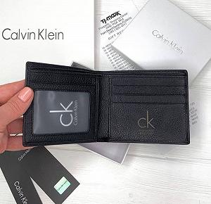 Кошелек мужской кожаный стильный Calvin Klein synthetic.ua - Фото 1