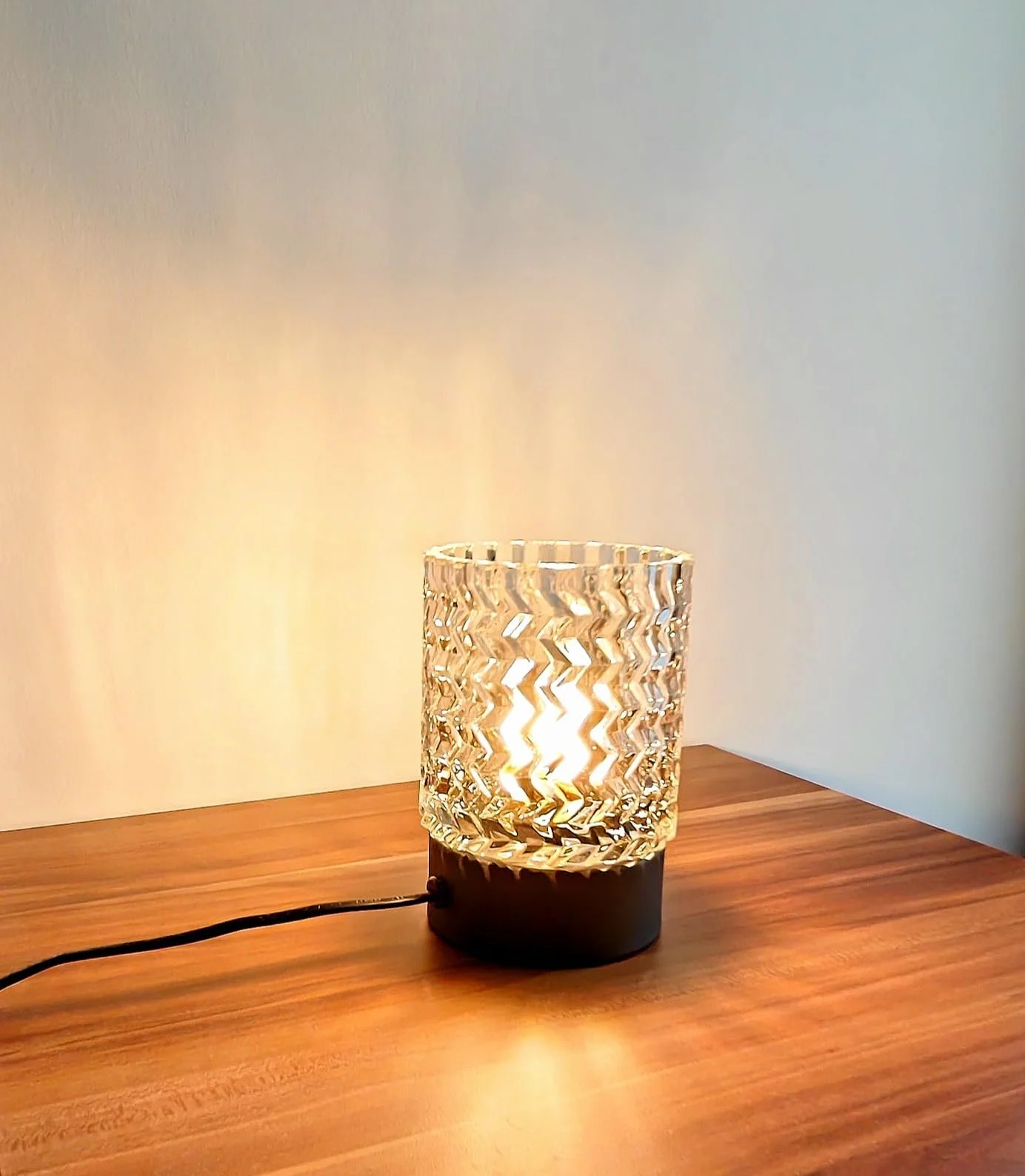 Настільна лампа Trango 2017-21C-L LED сенсорна з бежевим скляним абажуром E14 5 Вт 2700 К Бежевий, фото №5