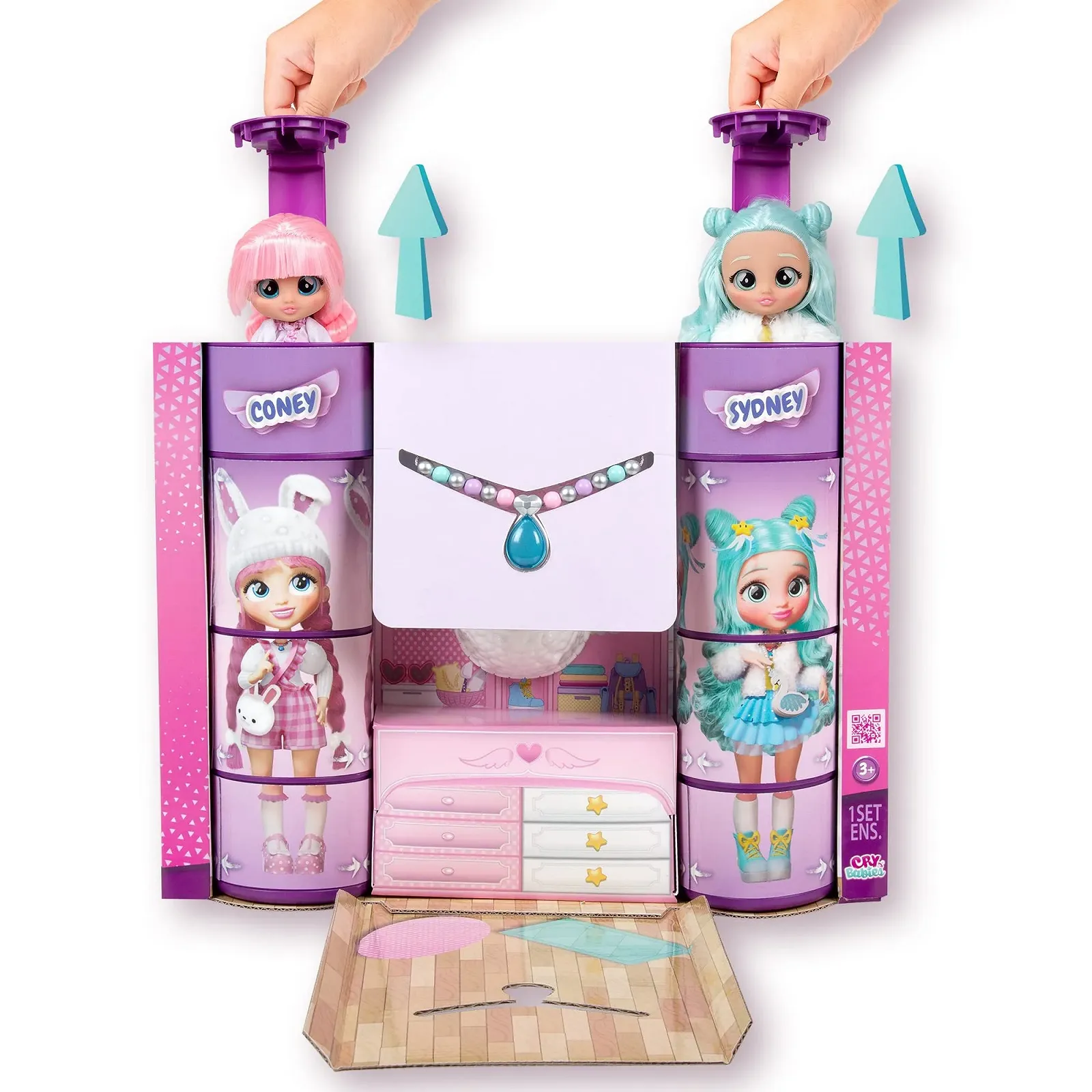 Ляльки BFF Cry Babies 904316 Coney Модні Multi-Colour 7.8 дюймів, фото №3