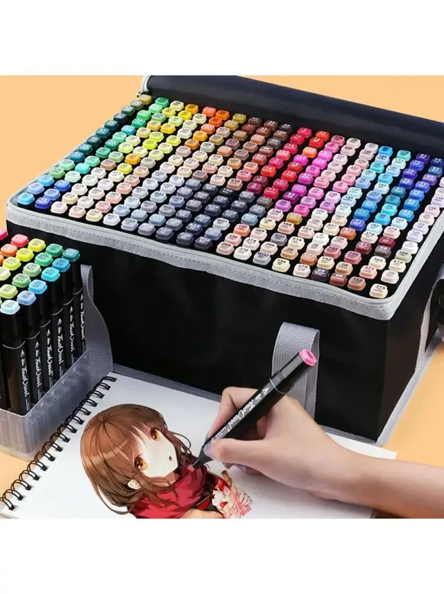 Набор профессиональных маркеров для рисования 262 шт, фото №3 Набор профессиональных маркеров для рисования 262 шт, фото №3