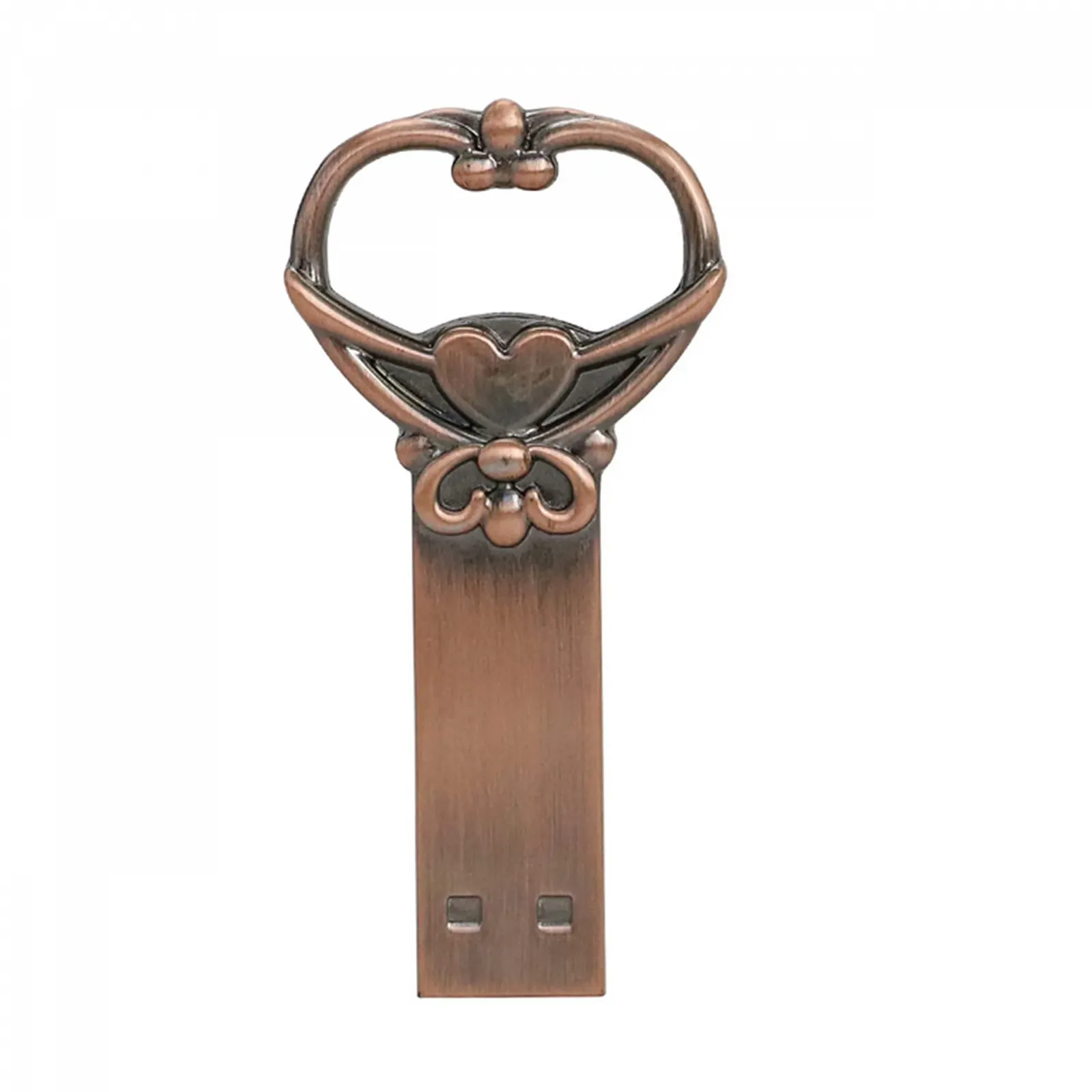 USB-флеш-накопичувач Heart Shape Metal USB 3.0 64 ГБ Бронзовий, фото №1 USB-флеш-накопичувач Heart Shape Metal USB 3.0 64 ГБ Бронзовий, фото №1