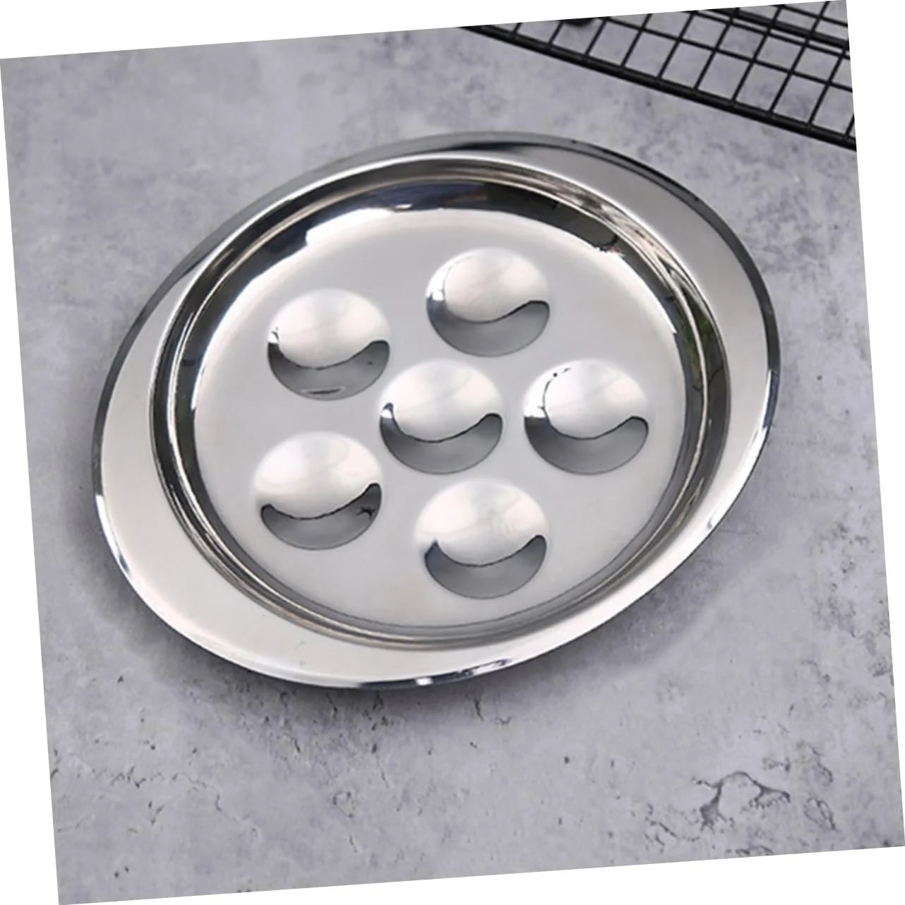 Форма для запікання равликів VALICLUD 2 штуки з нержавіючої сталі з ручкою для морепродуктів та грилю, фото №6