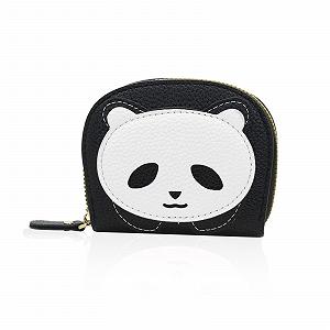 Кошелек AfitLulu Женский Картхолдер Аккордеон Маленький Кошелек PU Кожа Белый Panda - Фото 1
