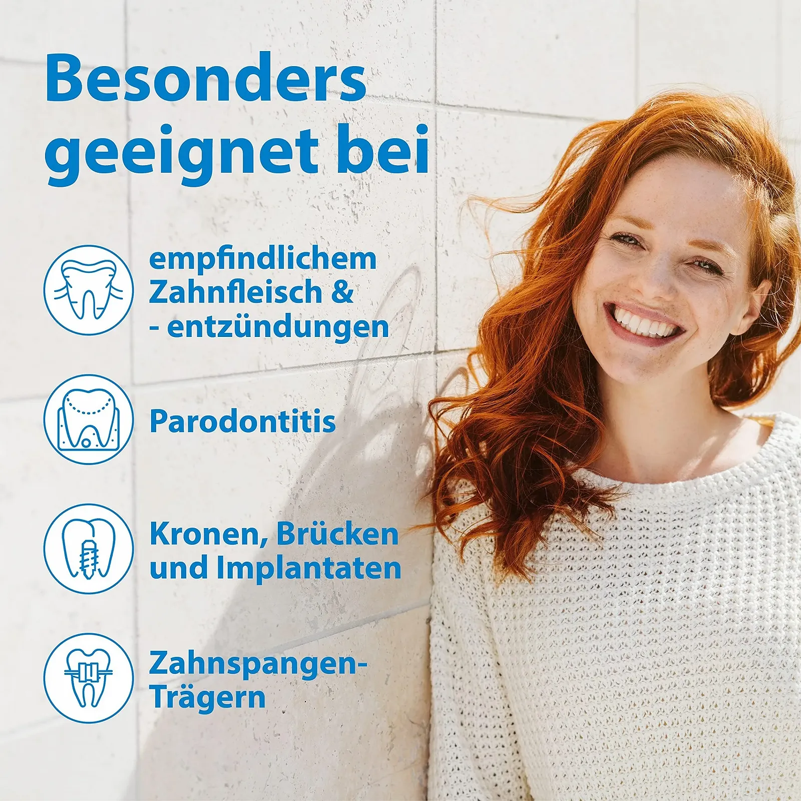 Ультразвуковая зубная щетка emmi-dent Platinum Starter Set 96 млн вибраций Синяя, фото №4