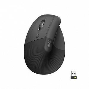 Мышка Logitech Lift Left Vertical Ergonomic Wireless/Bluetooth Graphite (910-006474) - Фото 1