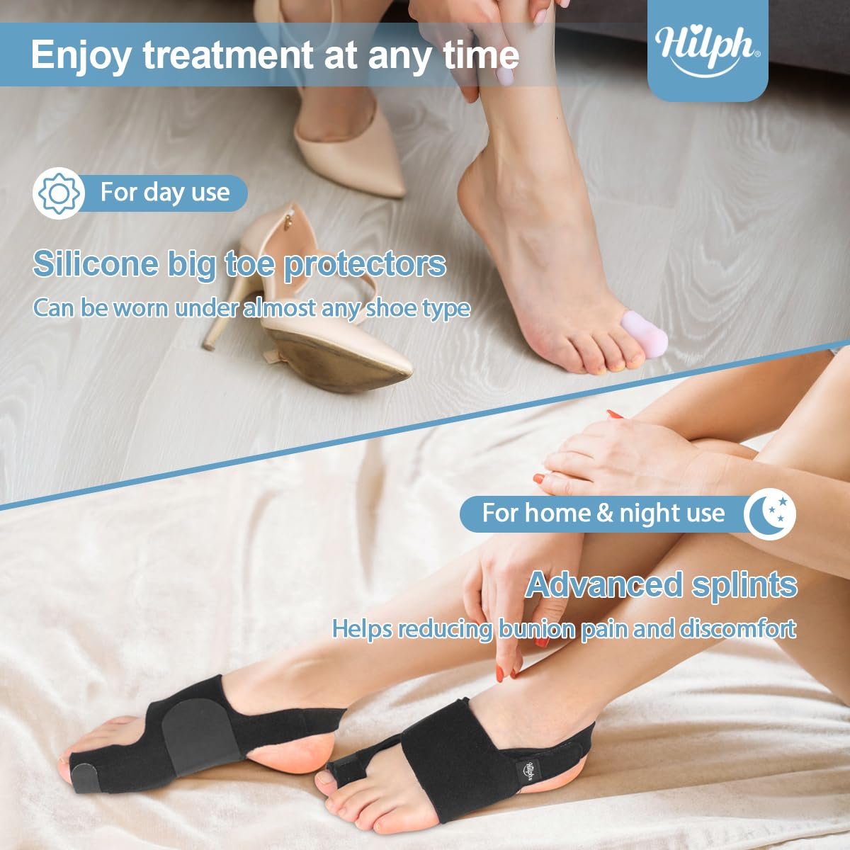 Роздільник для пальців ніг Hilph Hallux Valgus для чоловіків та жінок, фото №5