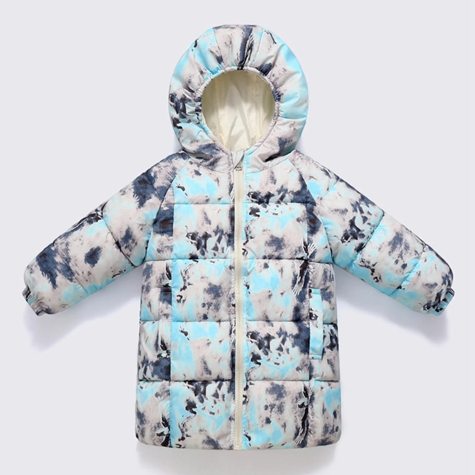 Довге зимове пальто для дівчаток, вітронепродувне, теплий верхній одяг для холодної пори року, фото №3