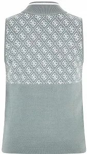 Жіночий трикотажний топ GUESS / Світло-сірий з монограмою / Розмір S synthetic.ua - Фото 1