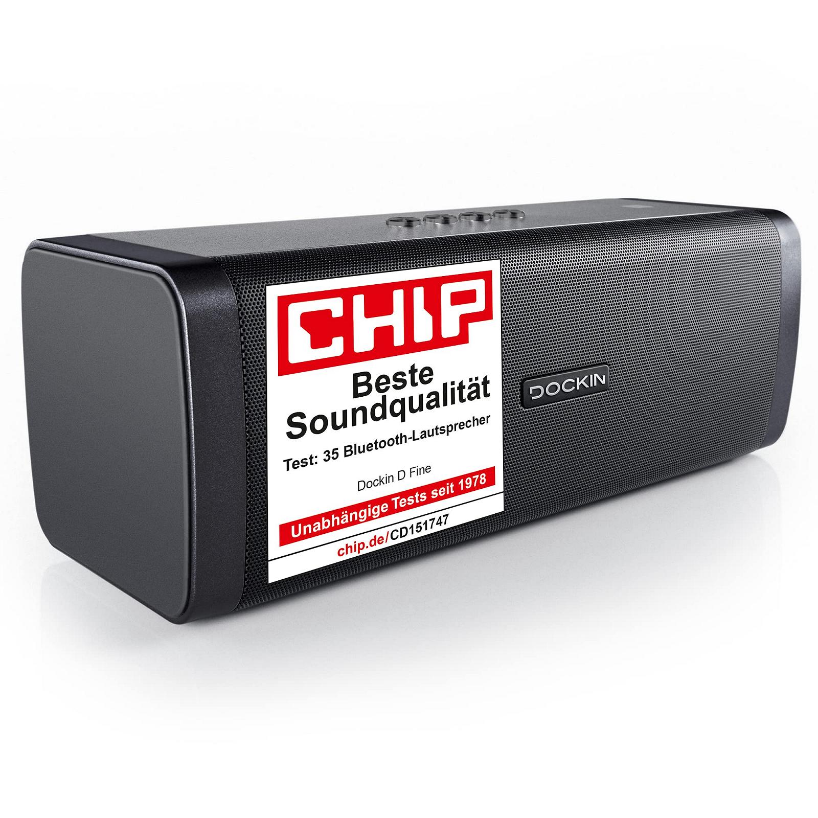 Колонка DOCKIN D FINE Hi-Fi Bluetooth 50 Вт чорна, фото №1