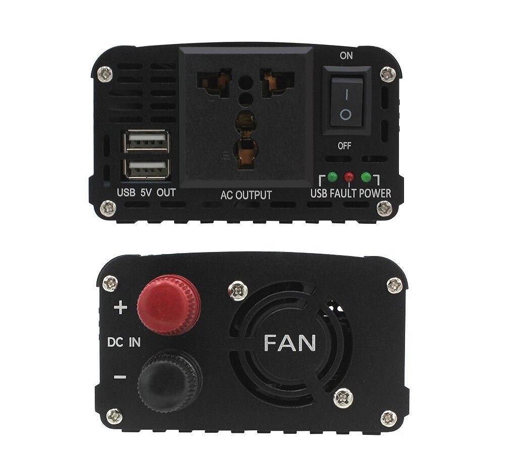 Инвертор напряжения с модифицированной синусоидой Foval 2000 Вт Черный, фото №3