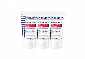 Крем для рук Manuphyl Intense Repair для дуже сухої та пошкодженої шкіри, з низьким вмістом жиру, 50 мл (6 шт. в упаковці) - Фото 1