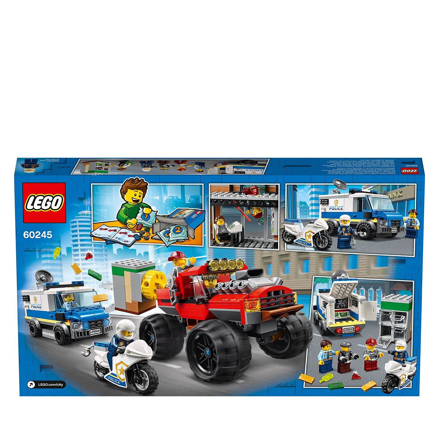 Конструктор Lego City 60245 Пограбування з монстр-траком, фото №7
