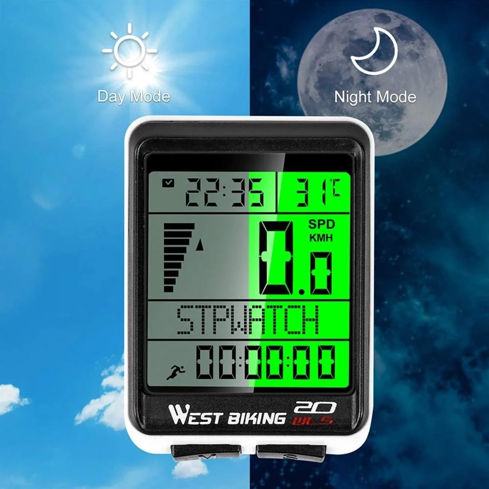 Велокомп'ютер Bostar Wireless Speedometer Backlight 5 Languages Waterproof, фото №4