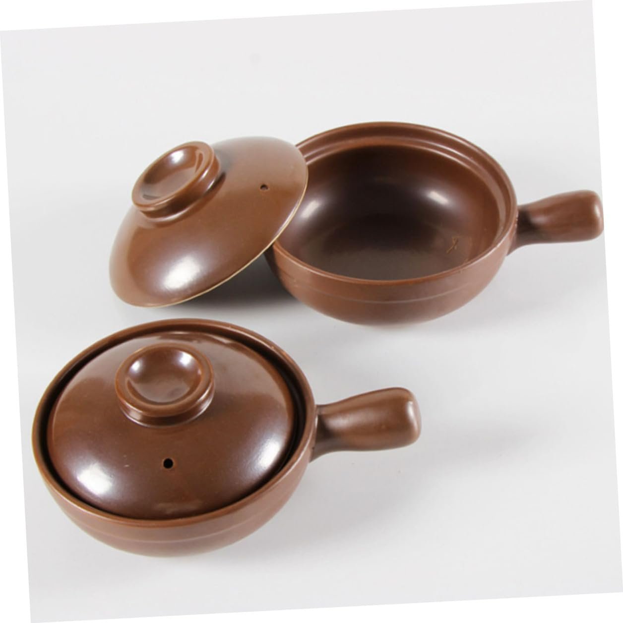 Кастрюля TOYANDONA термостойкая керамическая с одной ручкой традиционная маленькая для риса и тушения, фото №7