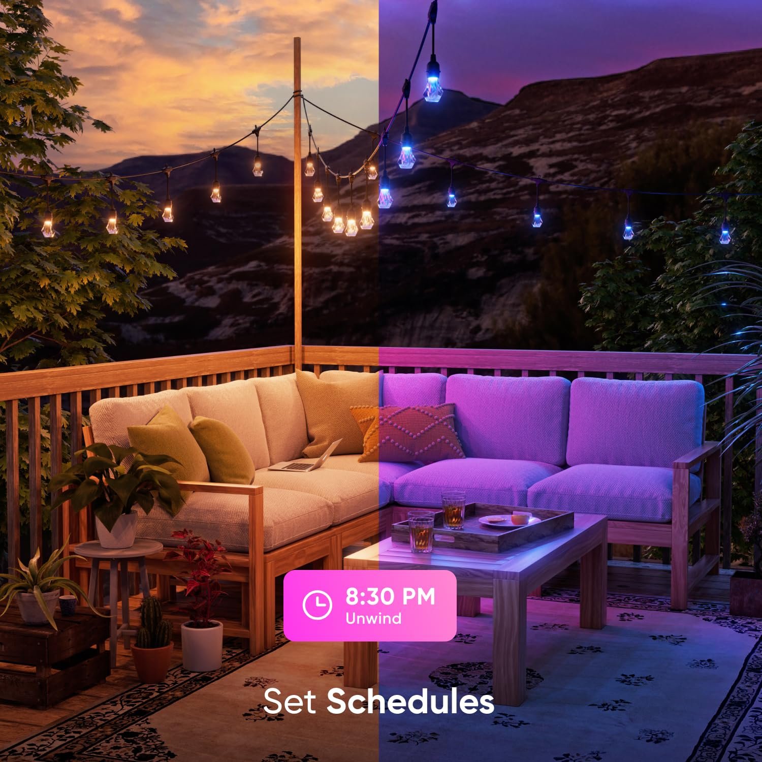 Гірлянда Nanoleaf Essentials Matter LED, 15 м, комплект розширення (RGBICW), фото №7