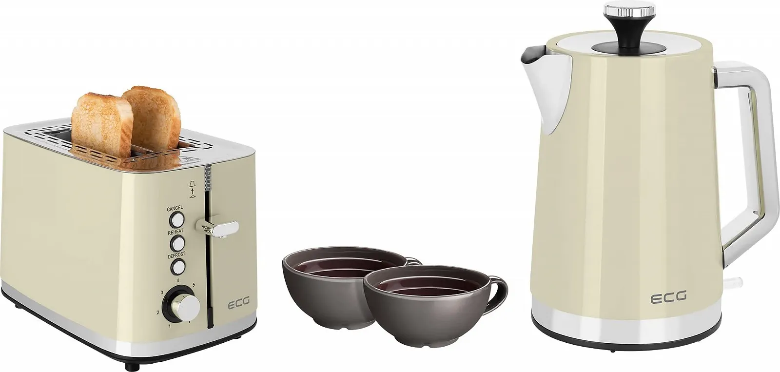 Тостер ECG Vintage ST 2766 Ванільний, фото №9