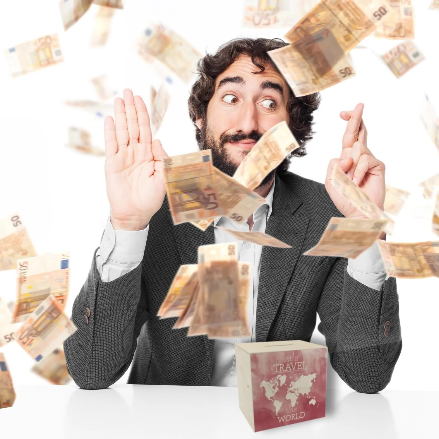 Скарбничка дерев'яна Let's Travel The World Карта світу, фото №7