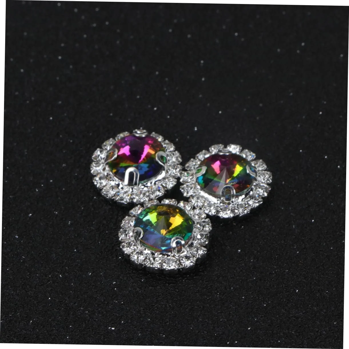 Стрази Круглі STOBOK 20шт для рукоділля, штучні діаманти для виготовлення ювелірних виробів, весільні прикраси для столу, блискучі, фото №6