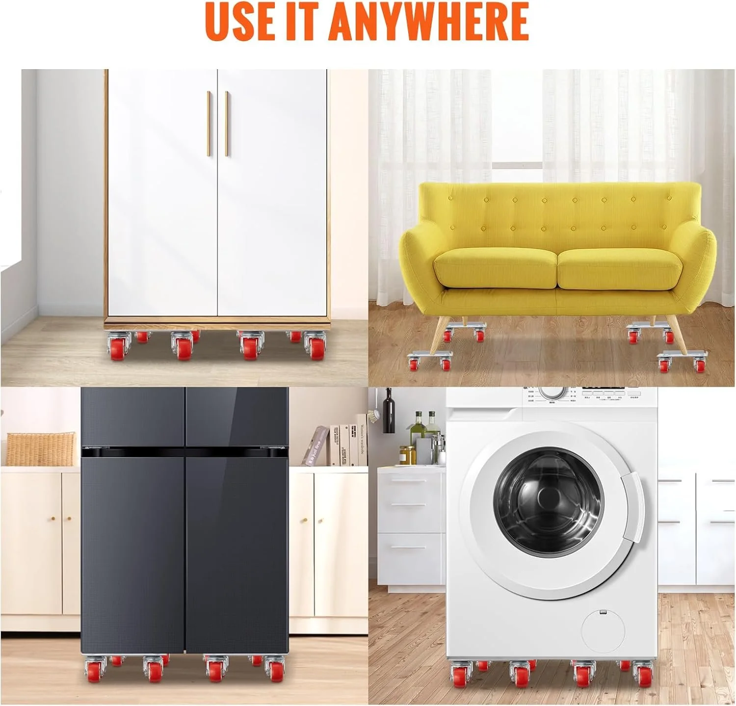 Набір роликів для транспортування Vevor Silver, фото №6 Набір роликів для транспортування Vevor Silver, фото №6