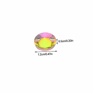 Стрази 48 шт. для пришивання, різнокольорові, для творчих проєктів, плоска задня частина для одягу та весільних прикрас synthetic.ua - Фото 1