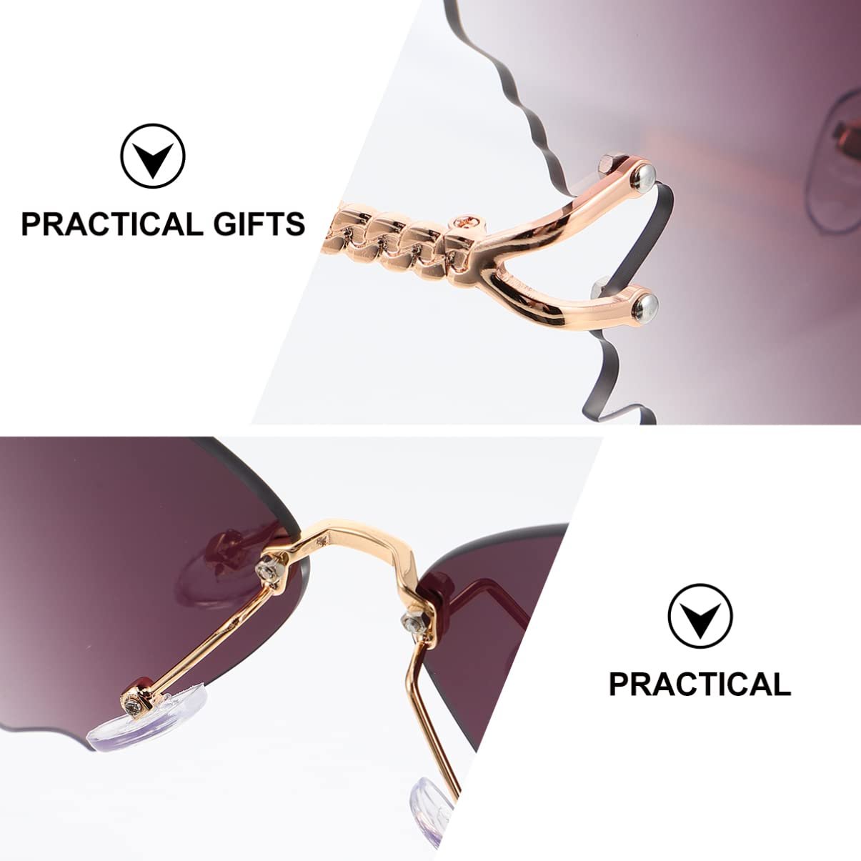 Сонцезахисні окуляри SOIMISS Безрамкові Метелик, фото №5