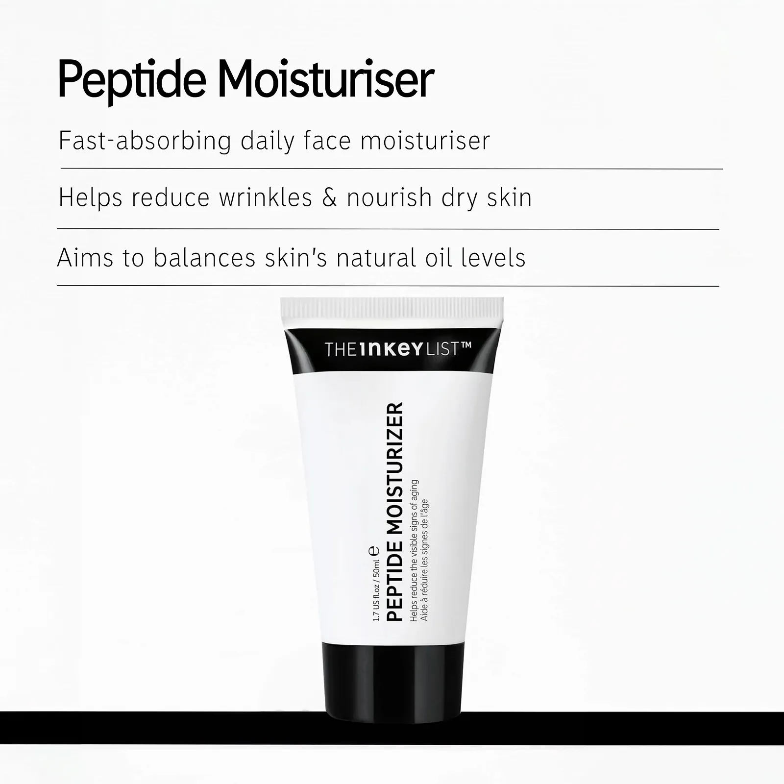 Зволожувальний крем The INKEY List Peptide денний/нічний 50 мл, фото №2 Зволожувальний крем The INKEY List Peptide денний/нічний 50 мл, фото №2