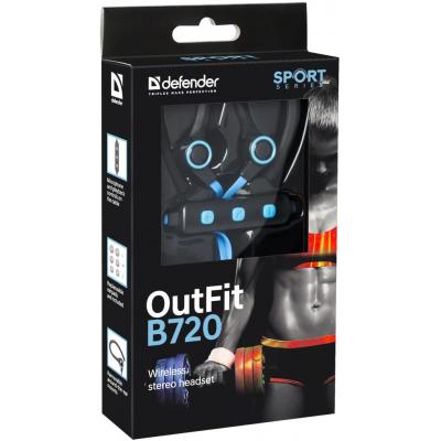 Наушники Defender OutFit B720 Black-Blue 63720, фото №2 Наушники Defender OutFit B720 Black-Blue 63720, фото №2