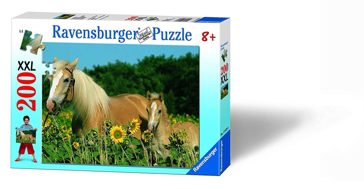 Дитячий пазл Ravensburger 12628 Horse Happiness 200 XXL элементов, фото №1