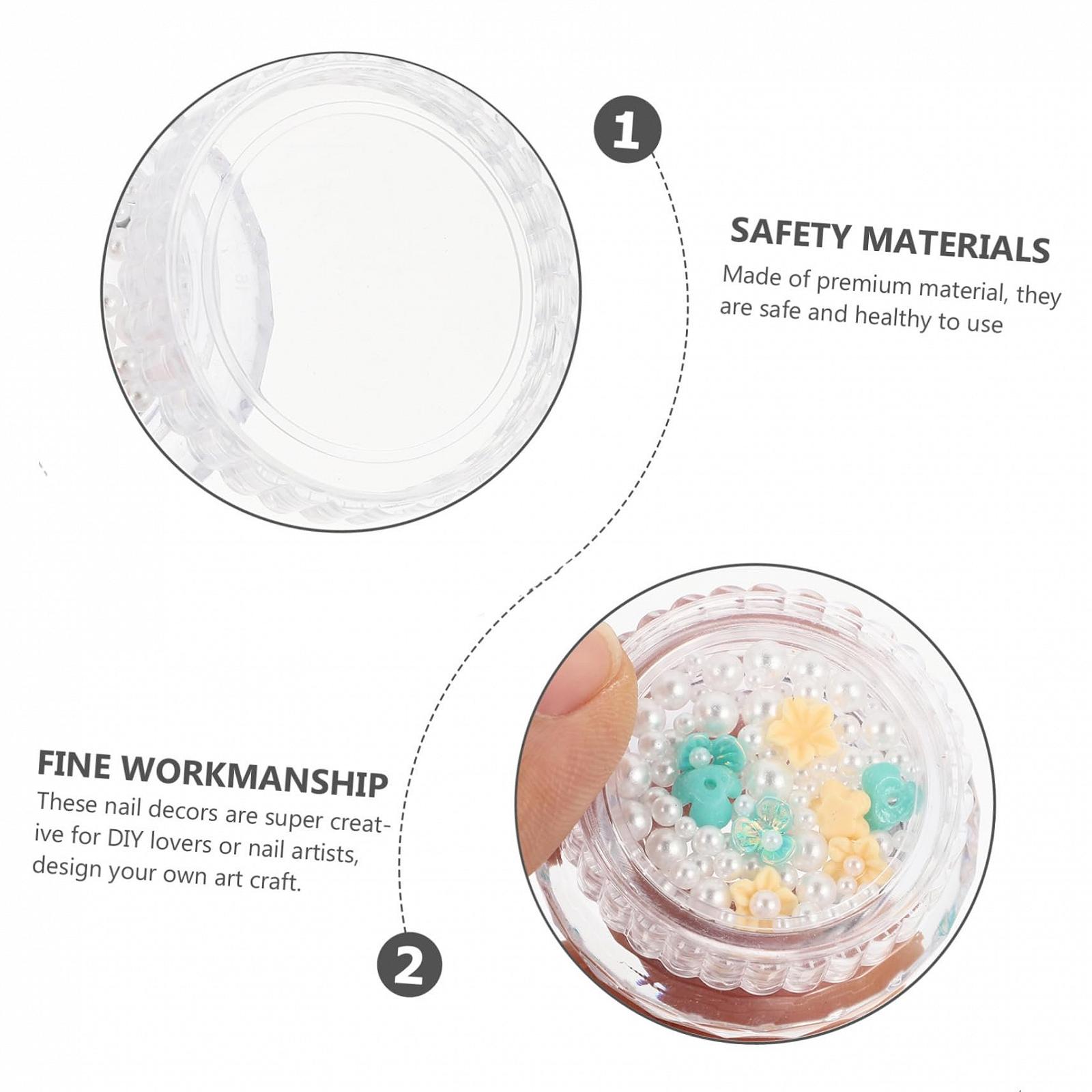 Набор украшений для ногтей MAGICLULU 3 шт., украшения для маникюра, подвески для ногтей для домашнего использования в салоне 6 коробок * 3, фото №8