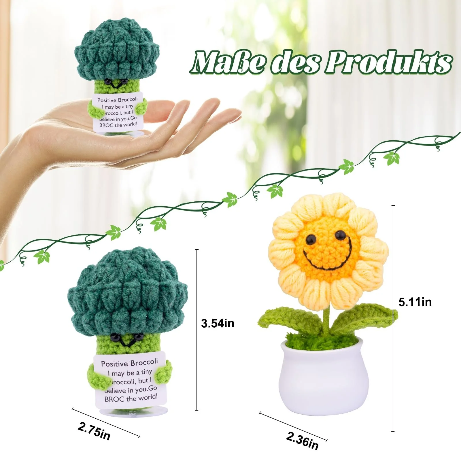 Игрушка Mwmoeen Positive Potato Картофель с карманными объятиями и цветами Шерстяная Вязаная Ручная Работа, фото №2 Игрушка Mwmoeen Positive Potato Картофель с карманными объятиями и цветами Шерстяная Вязаная Ручная Работа, фото №2