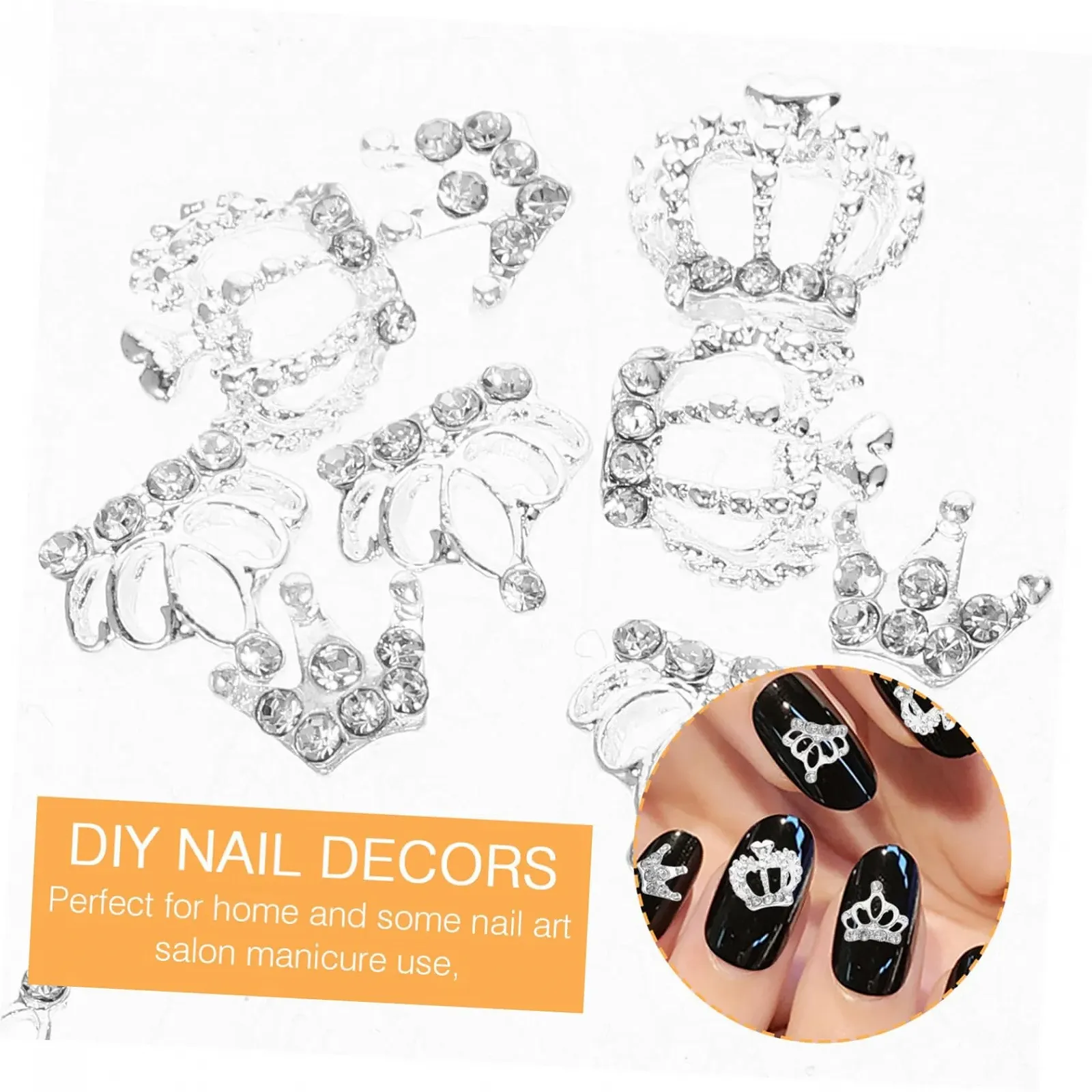 Украшение для ногтей Корона POPETPOP 12 шт, фото №9