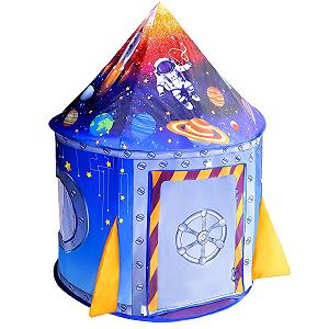 Игровая Детская Палатка Teepee Pop-Up Игрушка Подарок для Детей Мальчиков Девочек Ясельного Возраста Синяя - Фото 1