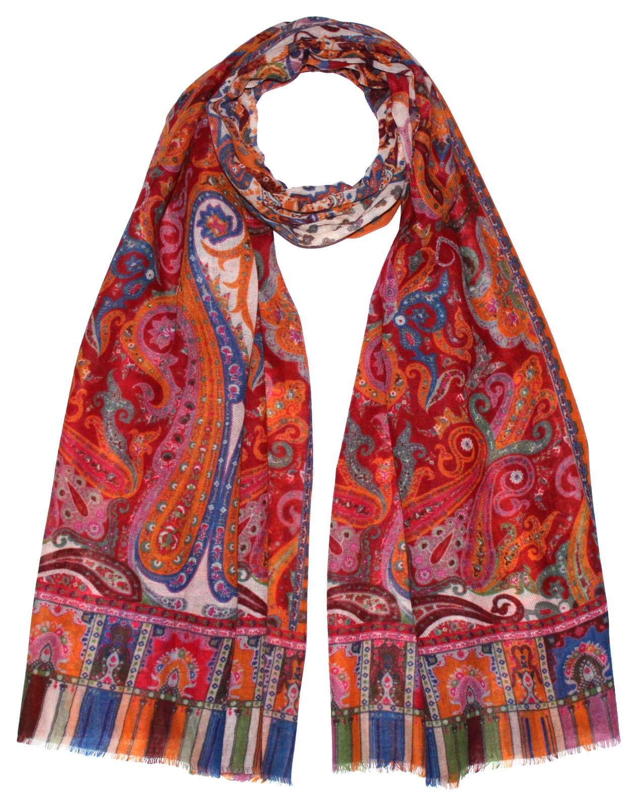 Пашмина Lorenzo Cana 78667 из мягкой шерсти мериноса и ягненка, 70 см x 180 см, многоцветная, фото №4
