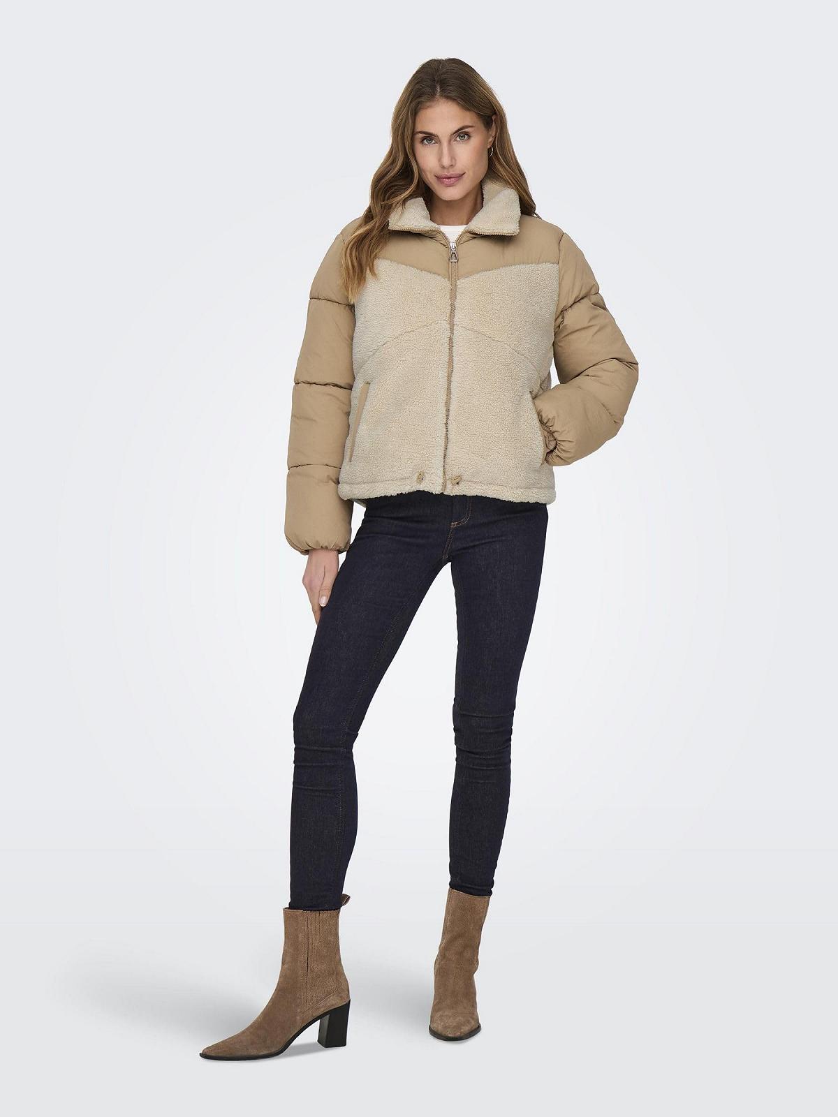Куртка Пуховик Жіноча ONLY Onlsiena Teddy Mix Puffer CC OTW, фото №6