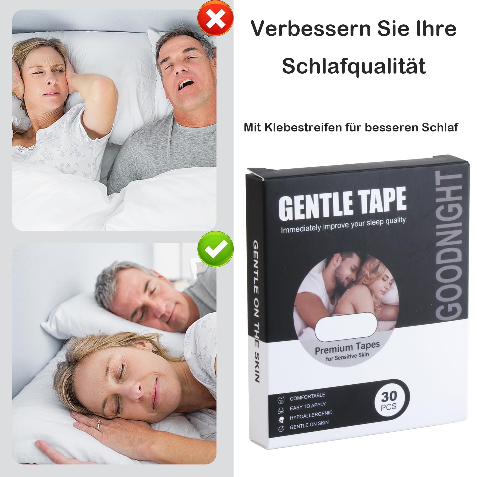 Смужки для рота, пристрої проти хропіння для зменшення дихання ротом, комфорт і зручність, фото №7