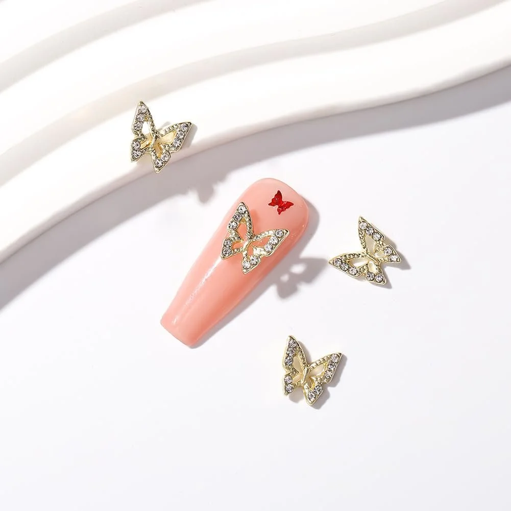 3D Метелики Декоративні стрази для нігтів, Дрібні, Блискучі, Кришталеві, фото №4 3D Метелики Декоративні стрази для нігтів, Дрібні, Блискучі, Кришталеві, фото №4