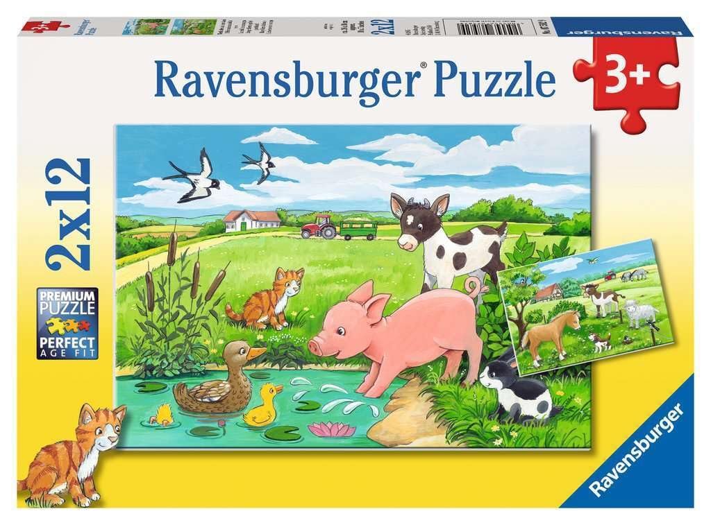 Пазл Ravensburger 07582 9 Baby Animals on The Farm 24 элемента, фото №1