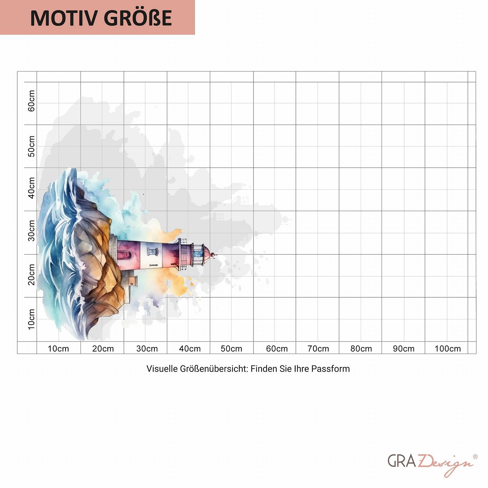 Наклейка на стіну GRAZDesign Lighthouse North Sea 42 x 40 см, фото №4