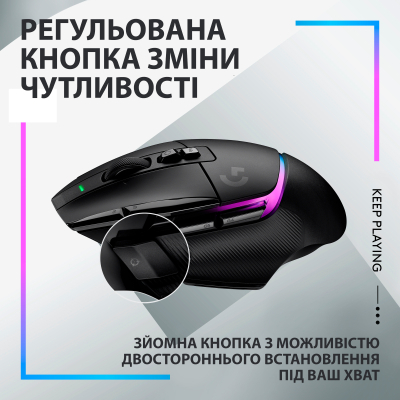 Мышка Logitech G502 X Plus Wireless Black (910-006162), фото №6 Мышка Logitech G502 X Plus Wireless Black (910-006162), фото №6