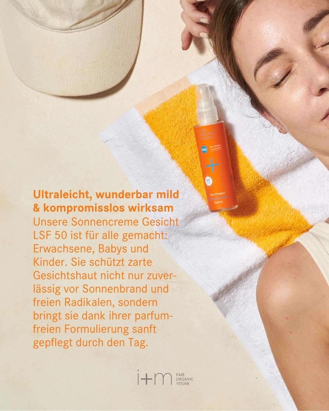 Сонцезахисний крем i+m Sun Protect SPF 50, 50 мл, фото №3