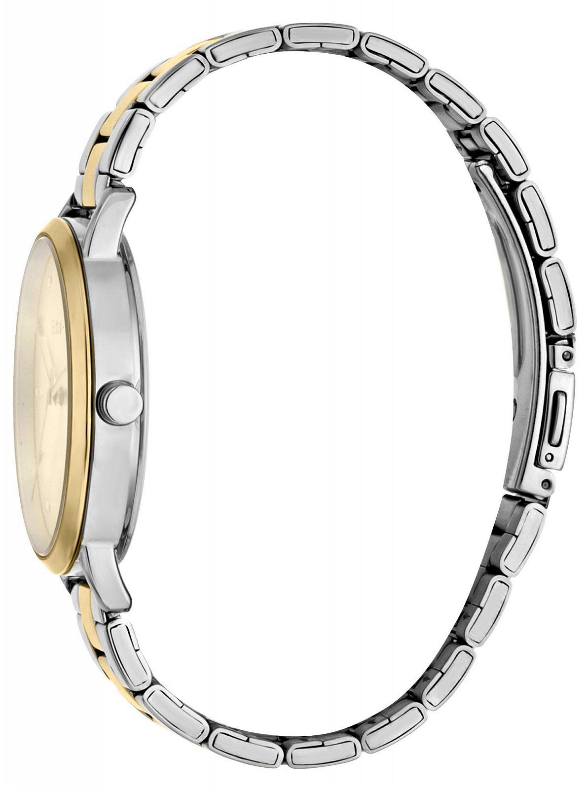 Женские часы Esprit Fun ES1L173M0095 Золотой, двухцветный корпус из нержавеющей стали, браслет, аналоговый, 3 Bar, фото №3