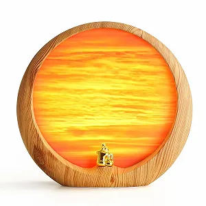 Настільна лампа mamre Golden Sunset Lamp, USB, сенсорна, з регулюванням яскравості, декор для дому - Фото 1