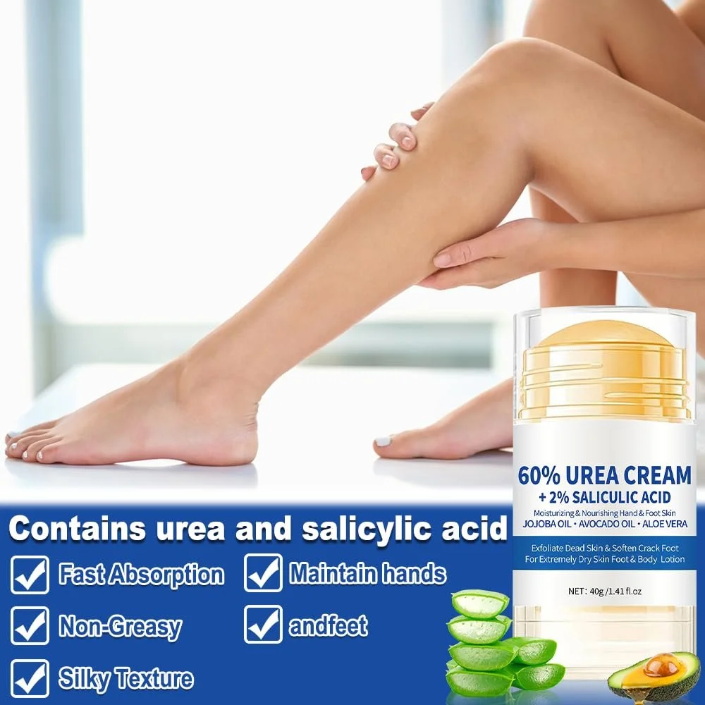 Крем для ног увлажняющий против трещин с 60% мочевины и салициловой кислотой 2 шт., фото №5