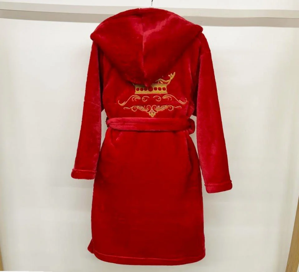 Теплий махровий халат з вишивкою від 110 до 170 см з капюшоном, фото №5 Теплий махровий халат з вишивкою від 110 до 170 см з капюшоном, фото №5